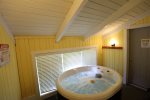 Hot tub room connected to Master Bedroom and Access to Back Patio in Condo at Waterville Valley